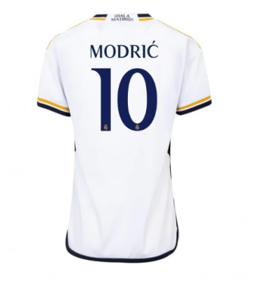 Lacne Ženy Futbalové dres Real Madrid Luka Modric #10 2023-24 Krátky Rukáv - Domáci